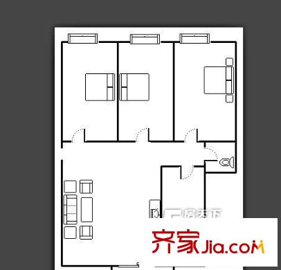 二府莊小區(qū) 戶型圖