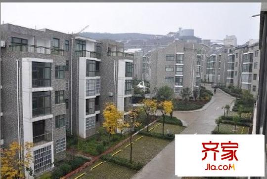 湯峪湖溫泉水鎮(zhèn)外景圖 