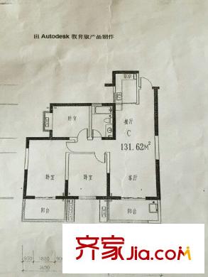 世紀(jì)錦繡 3室 戶型圖