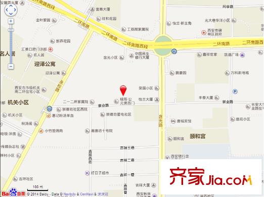 綠辰公元賞交通圖西安  