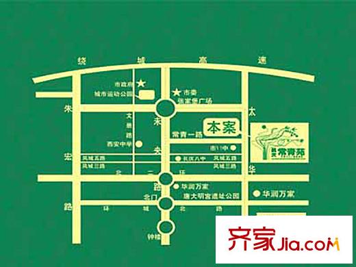 航天常青苑交通圖