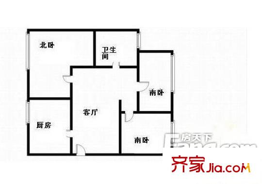 亞美偉博廣場戶型圖戶型圖 3室2廳2衛(wèi)