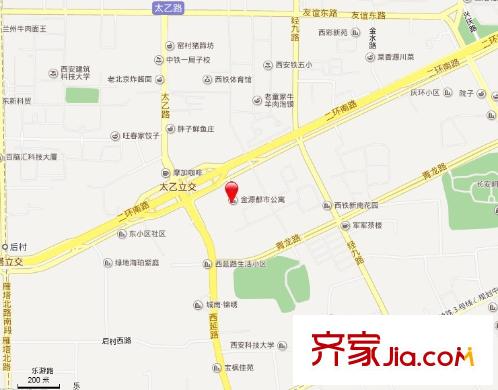 金源都市公寓交通圖