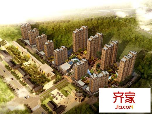 曲江風(fēng)景線外景圖鳥(niǎo)瞰圖