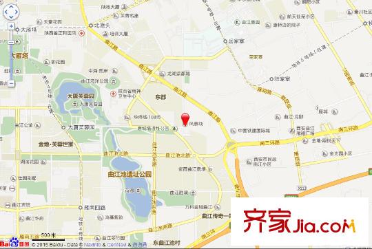 曲江風景線交通圖西安  