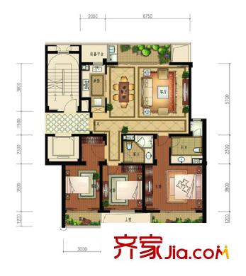 幸福陽(yáng)光 3室 戶型圖