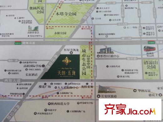 融創(chuàng)天朗瓏府區(qū)位圖