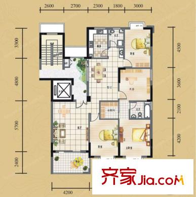 西安 世紀(jì)錦繡 戶型圖