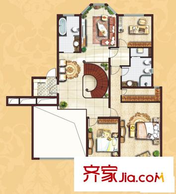 曲江6號 復(fù)式 戶型圖