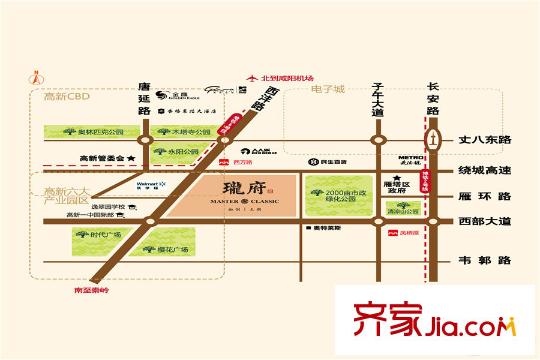融創(chuàng)天朗瓏府區(qū)位圖