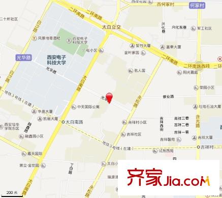 太白小區(qū)北區(qū)交通圖