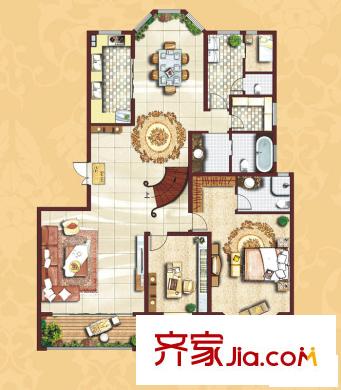 曲江6號 復(fù)式 戶型圖