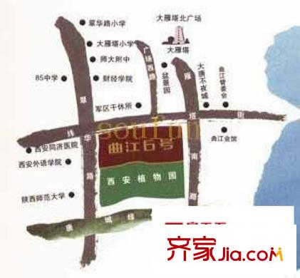 曲江6號交通圖