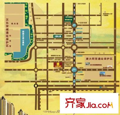 新一代北城國際交通圖項目區(qū)位圖