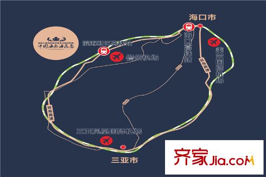中國(guó)海南?；◢u交通圖