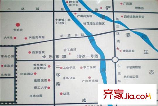 幸福東郡區(qū)位圖