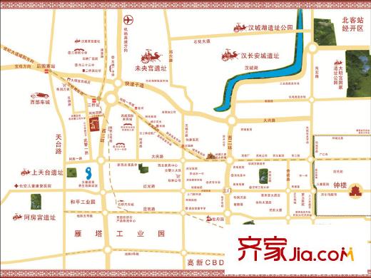 錦尚云天?古鎮(zhèn)交通圖