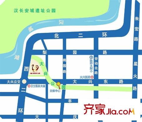 天健?望湖大觀區(qū)位圖