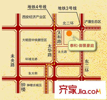 泰和御景豪庭區(qū)位圖