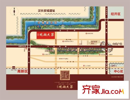 金業(yè)觀湖大第交通圖