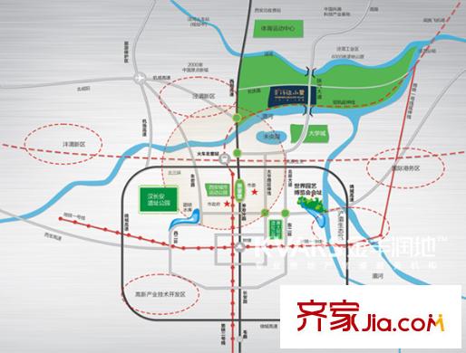 天正?河邊小墅交通圖