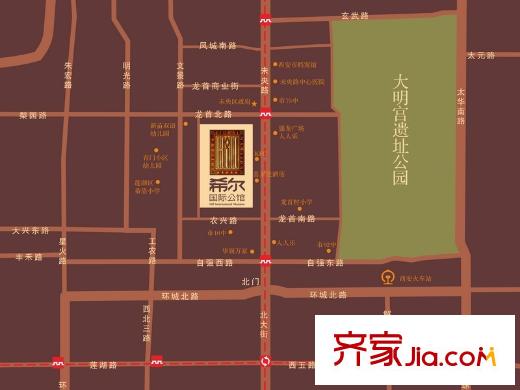 希爾國際公館交通圖