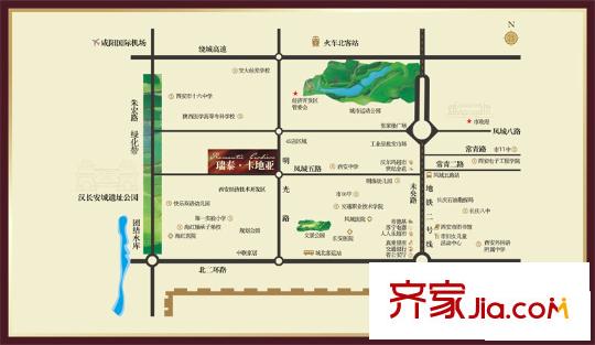 瑞泰卡地亞區(qū)位圖