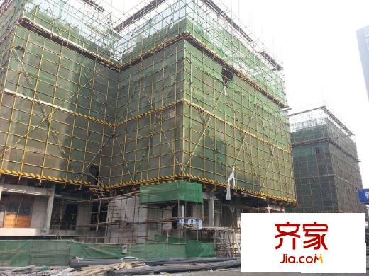 朝陽國際廣場商業(yè)部分施工進度圖（2012年1月）