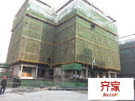 朝陽國際廣場施工進度圖（2012年1月）