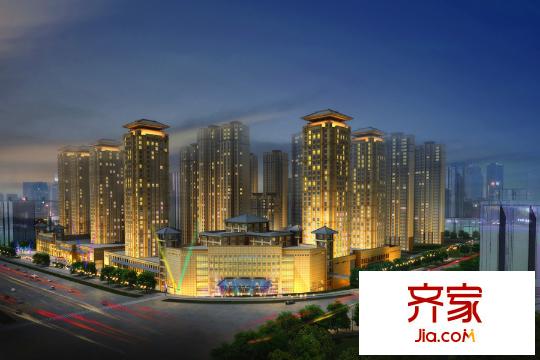 辰宇世紀城夜景效果圖