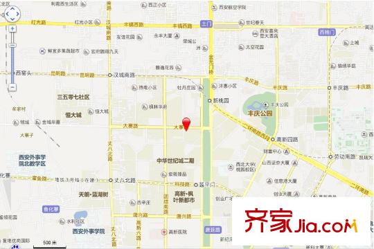 晶鑫華庭交通坐標圖