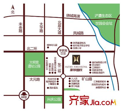 豪頓國際區(qū)位圖