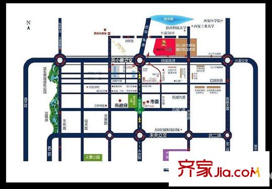 香格里拉尚城區(qū)位圖