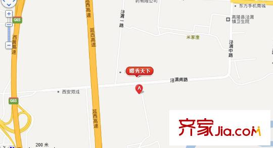 平方米秀天下交通圖