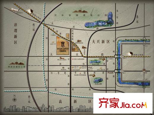 漢城壹號(hào)區(qū)位圖