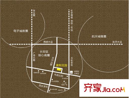 紫荊花園區(qū)位圖