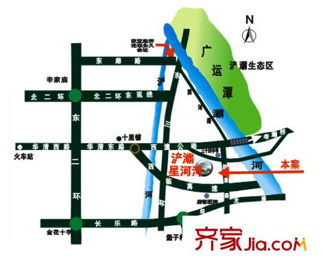 世園茗城交通圖