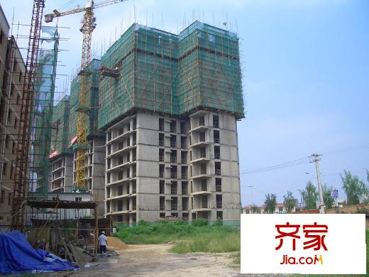 世園茗城2009年8月施工進(jìn)度
