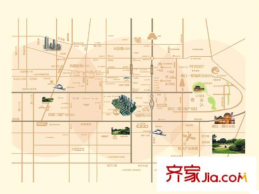 紫郡長(zhǎng)安區(qū)位圖