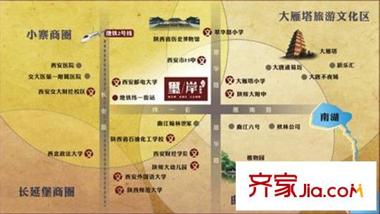 長慶坊?璽岸區(qū)位圖
