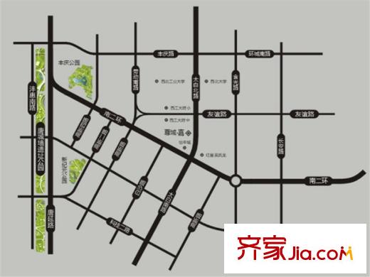 尊域?嘉區(qū)位圖