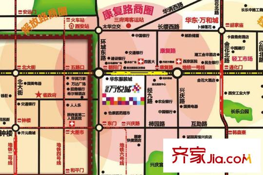華東?萬(wàn)悅城區(qū)位圖