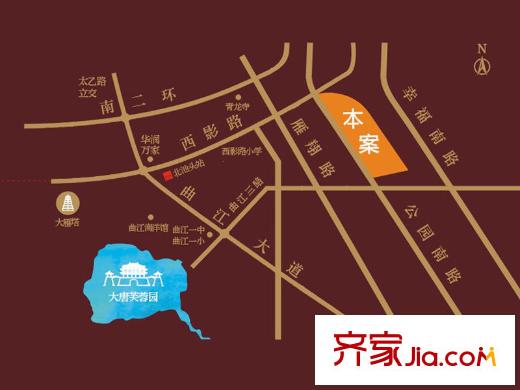 曲江?國風(fēng)世家區(qū)位圖
