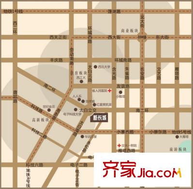 新長城區(qū)位圖