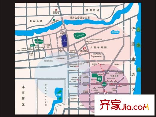 中渝?國(guó)際城區(qū)位圖