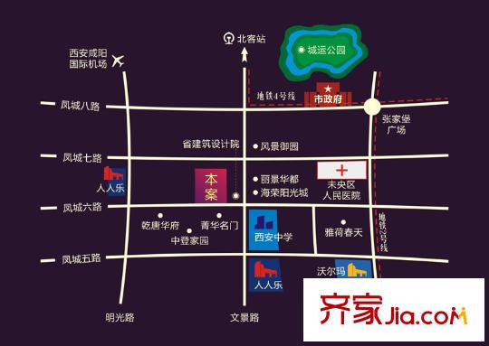 碧璽華庭區(qū)位圖