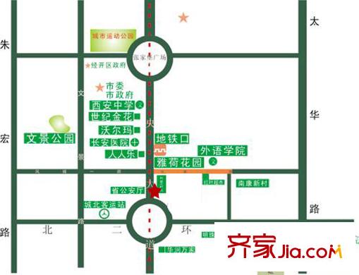 盛龍廣場區(qū)位圖