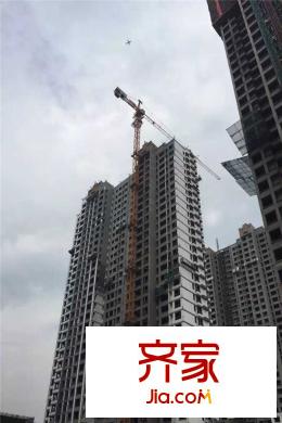 中渝?國際城1號樓施工進(jìn)度圖（攝于2015.7.22）