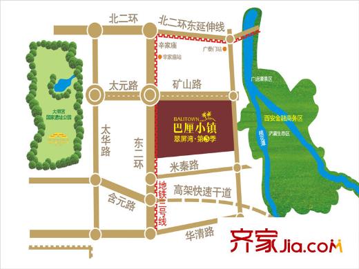 翠屏灣3期巴厘小鎮(zhèn)3期巴厘小鎮(zhèn)區(qū)位圖