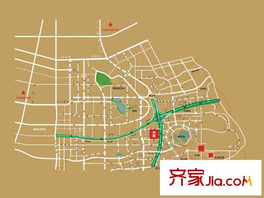 西安三迪楓丹區(qū)位圖